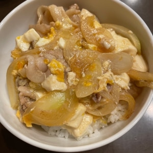 めんつゆで作る！　★豆腐が美味しい豚丼（他人丼）★